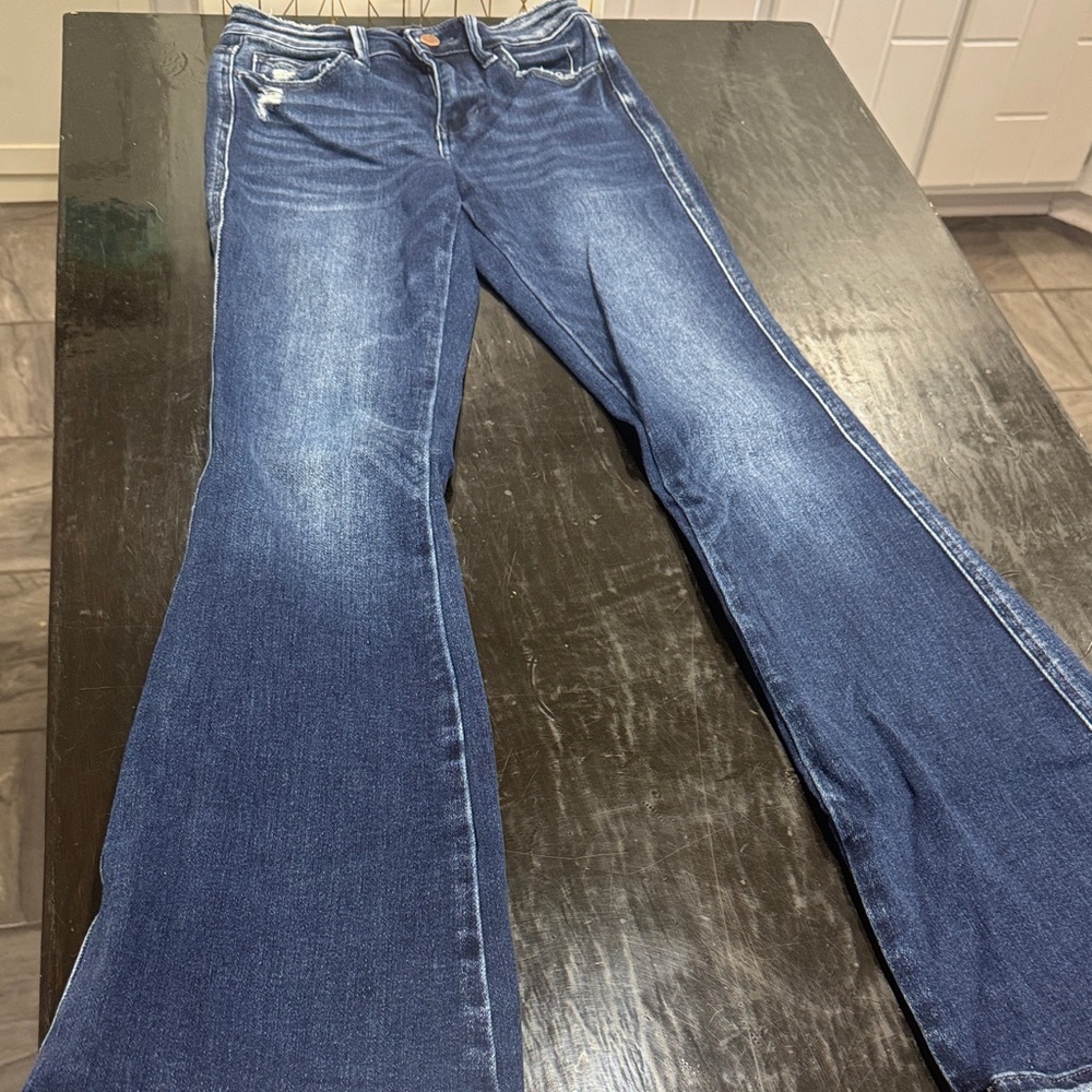 Flying Monkey Dark Blue Flare Jeans